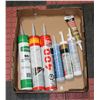 Image 1 : FLAT OF SEALED ASSORTED CAULKING TUBES
