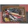 Image 1 : BOX OF ESTATE TOOL INCL WRENCHES, HAMMERS AND MORE
