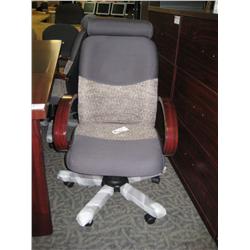 Mahogany Framed Hi Back Knee Tilter