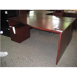 Mahogany Corner Computer Desk