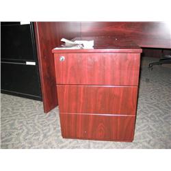 Mahogany Rolling Pedestal