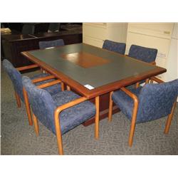 Mahogany Inlay Executive Conference Table