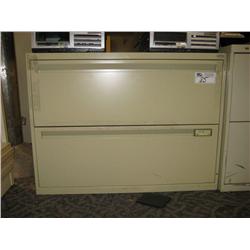 Cream 2 Drawer Lateral File Cabinet