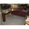 Image 2 : Mahogany Swept Front Executive Desk