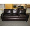 Image 1 : 3 Piece Dark Chestnut Sofa Set