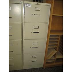 Cream 4 Drawer Vertical (legal) File Cabinet