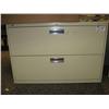 Image 1 : Cream 2 Drawer Lateral File Cabinet