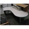 Image 1 : U-shape  Bullet Top Manager Desk With
