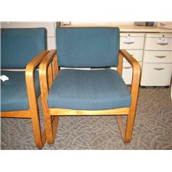 2 Green Client Chairs