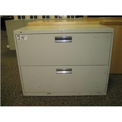 Grey 2 Drawer Lateral File Cabinet