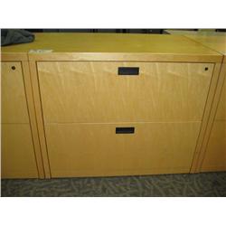 Maple  2 Drawer Lateral File Cabinet