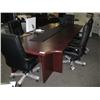 Image 1 : Mahogany 11 Ft Executive Boardroom Table
