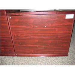 Mahogany 2 Drawer Lateral File Cabinet