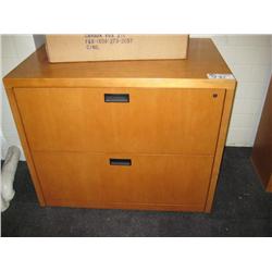 Cherry 2 Drawer Lateral File Cabinet