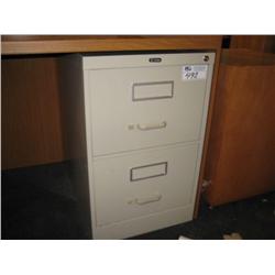 Cream 2 Drawer Vertical (legal) File Cabinet