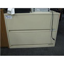 Cream 2 Drawer Lateral File Cabinet