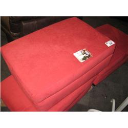 Burgandy Ottoman