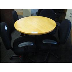 Maple Round Conference Table