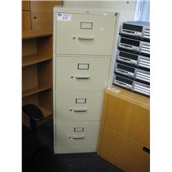 Cream 4 Drawer (legal) File Cabinet