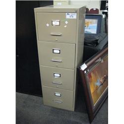 Cream 4 Drawer Vertical (legal) File Cabinet