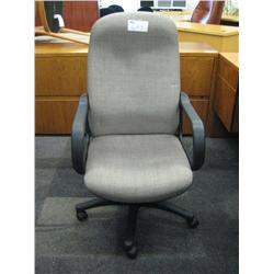 Grey Hi Back Executive Knee Tilter