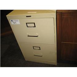 Cream 2 Drawer Vertical (legal) File Cabinet