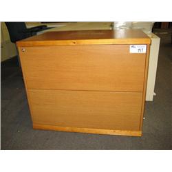 Cherry Maple 2 Drawer Lateral File Cabinet