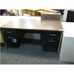 Metal Framed Double Pedestal Sales Desk