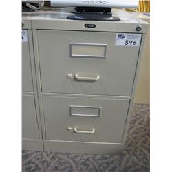 Cream 2 Drawer Vertical (legal) File Cabinet