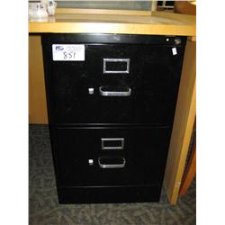 Black 2 Drawer Vertical (legal) File Cabinet