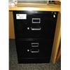 Image 1 : Black 2 Drawer Vertical (legal) File Cabinet