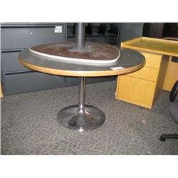 Grey Top Round Conference Table