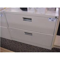 Grey 2 Drawer Lateral File Cabinet