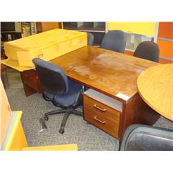 Mahogany Double Pedestal Desk