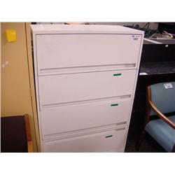 White 4 Drawer Lateral File Cabinet