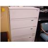 Image 1 : White 4 Drawer Lateral File Cabinet