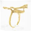 Image 8 : Vintage 14k Yellow Gold Textured Detailed Coiled Snake Statement Wrap Band Ring
