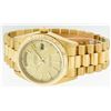 Image 9 : Rolex Mens Quickset 18K Yellow Gold Factory Champagne Index Dial Day Date Presid