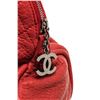 Image 6 : Chanel Red Leather Large Lady Braid Bowler Bag