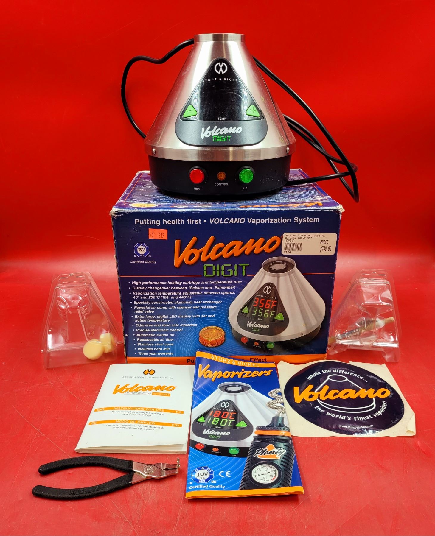 Volcano Digit Volcano Vaporization Defuser System
