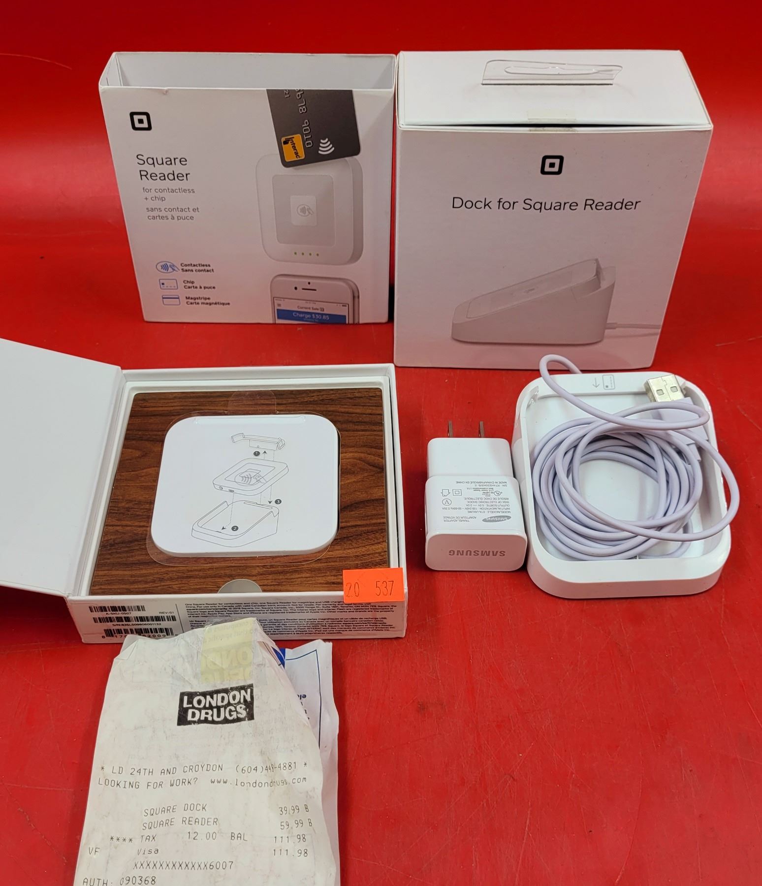 Square Reader & Power Adapter w/ Cord
