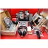 Security Camera Decoys, Bose Speakers, Batteries, Remote, Headphones, Cords & Electronics Lot