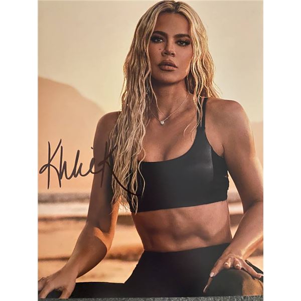 Khloé Kardashian signed photo