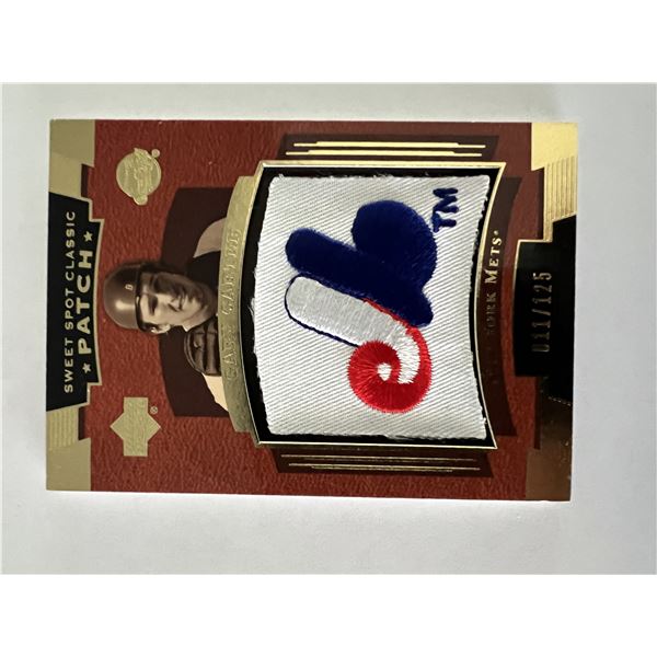 New York Mets Upper Deck official patch trading card
