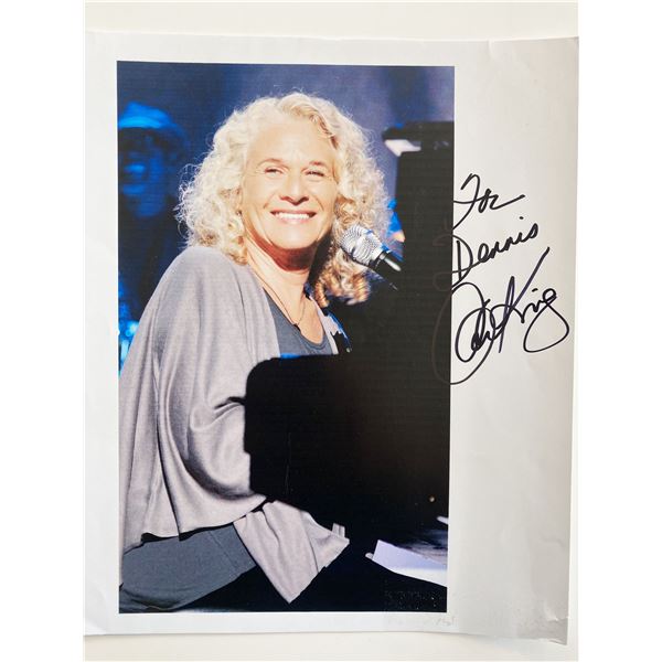 Folk Singer Carole King signed photo