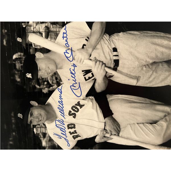 Mickey Mantle and Ted Williams signed photo