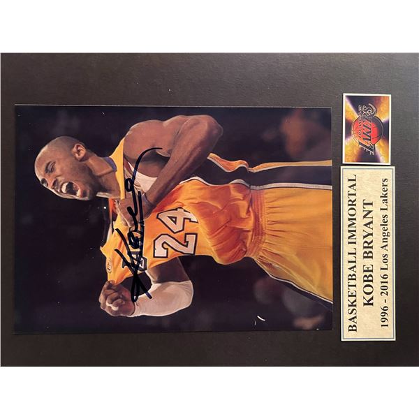 Kobe Bryant signed photo