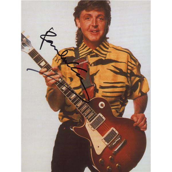 Paul McCartney signed photo