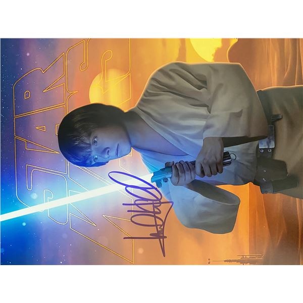 Star Wars Mark Hamill signed movie photo