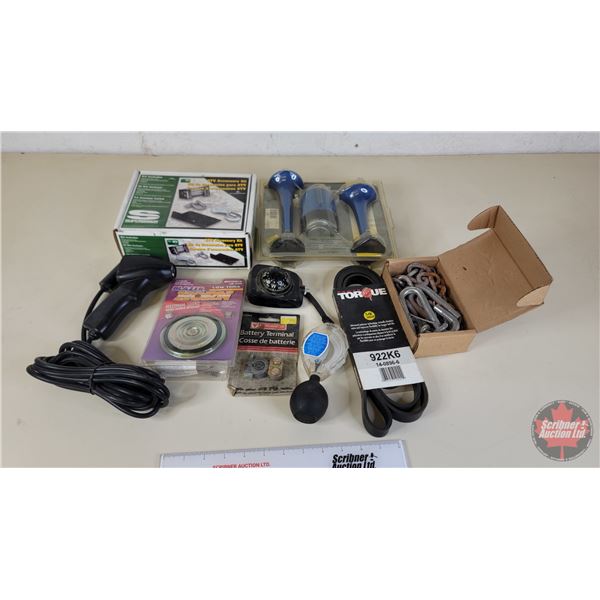 ATV Winch Fairlead Kit, Battery Terminal, 12V Air Horns, 12V Low Tone Horn, Winch Controller, Compas